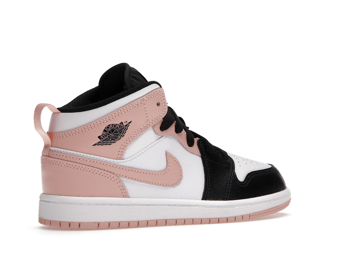 Vue 34 de Jordan 1 Mid Arctic Orange Black Toe (PS)