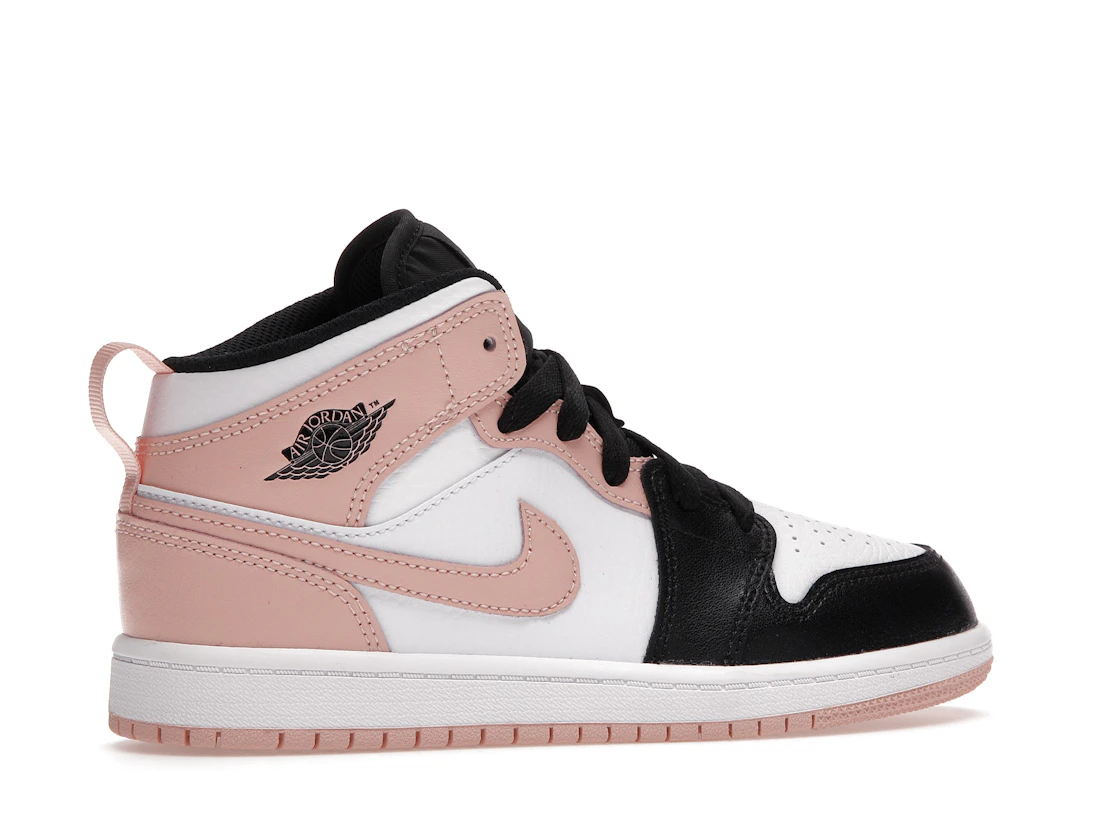 Vue 35 de Jordan 1 Mid Arctic Orange Black Toe (PS)