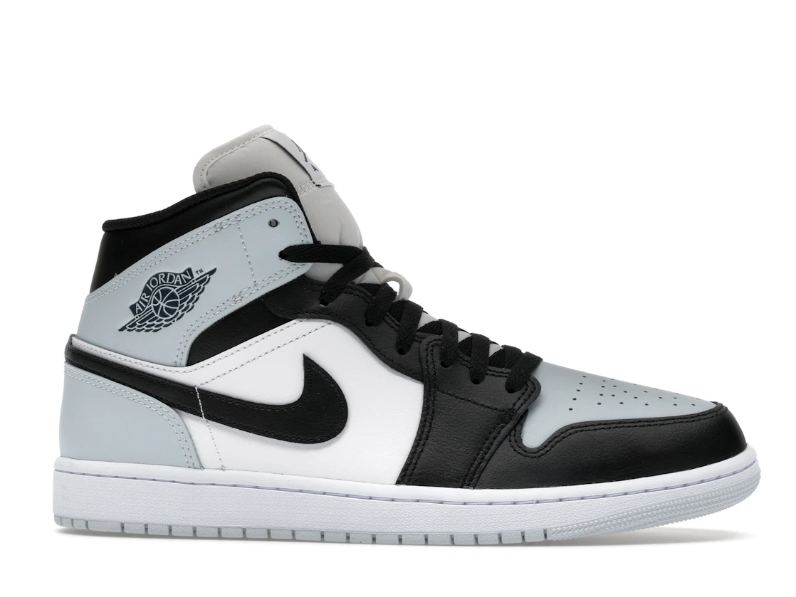 Vue 2 de Jordan 1 Mid Black Aura Squadron Blue