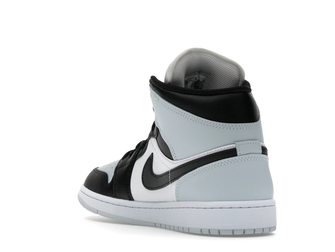 Vue 25 de Jordan 1 Mid Black Aura Squadron Blue