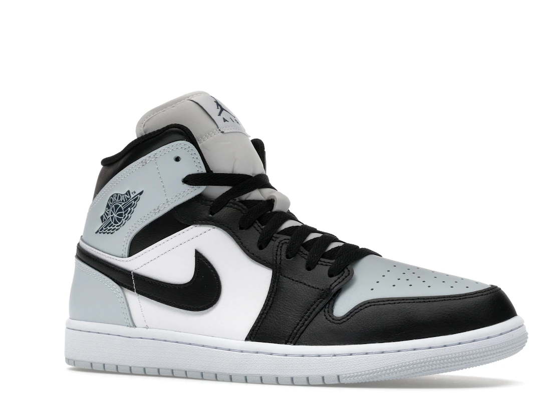 Vue 4 de Jordan 1 Mid Black Aura Squadron Blue