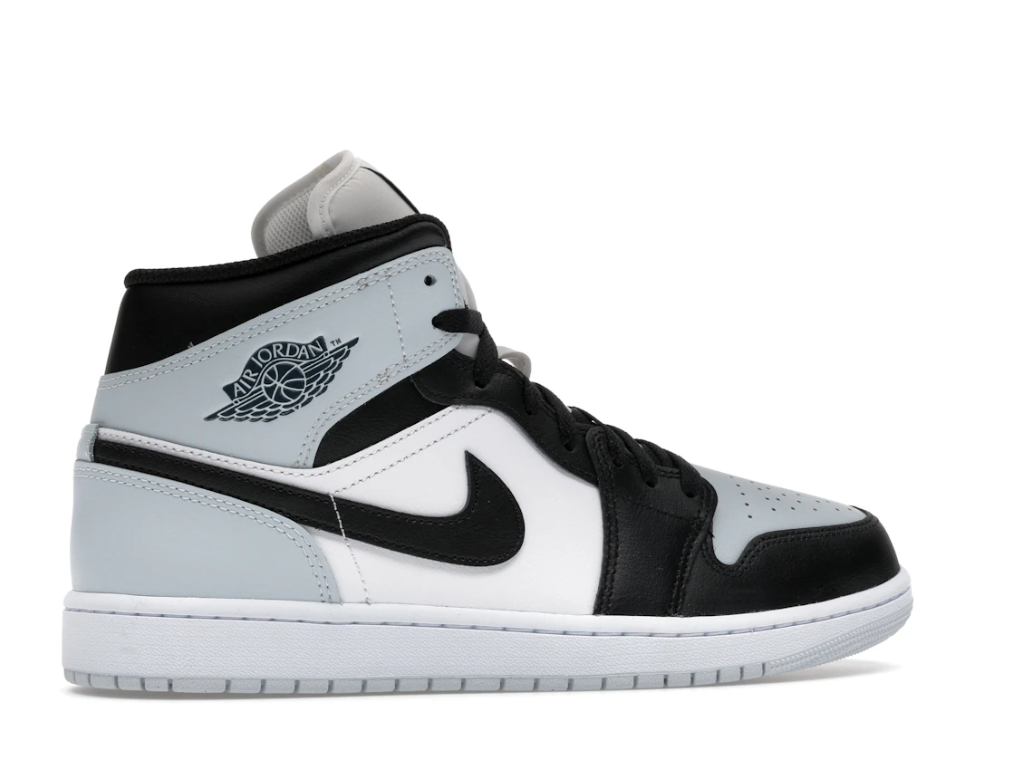Vue 35 de Jordan 1 Mid Black Aura Squadron Blue