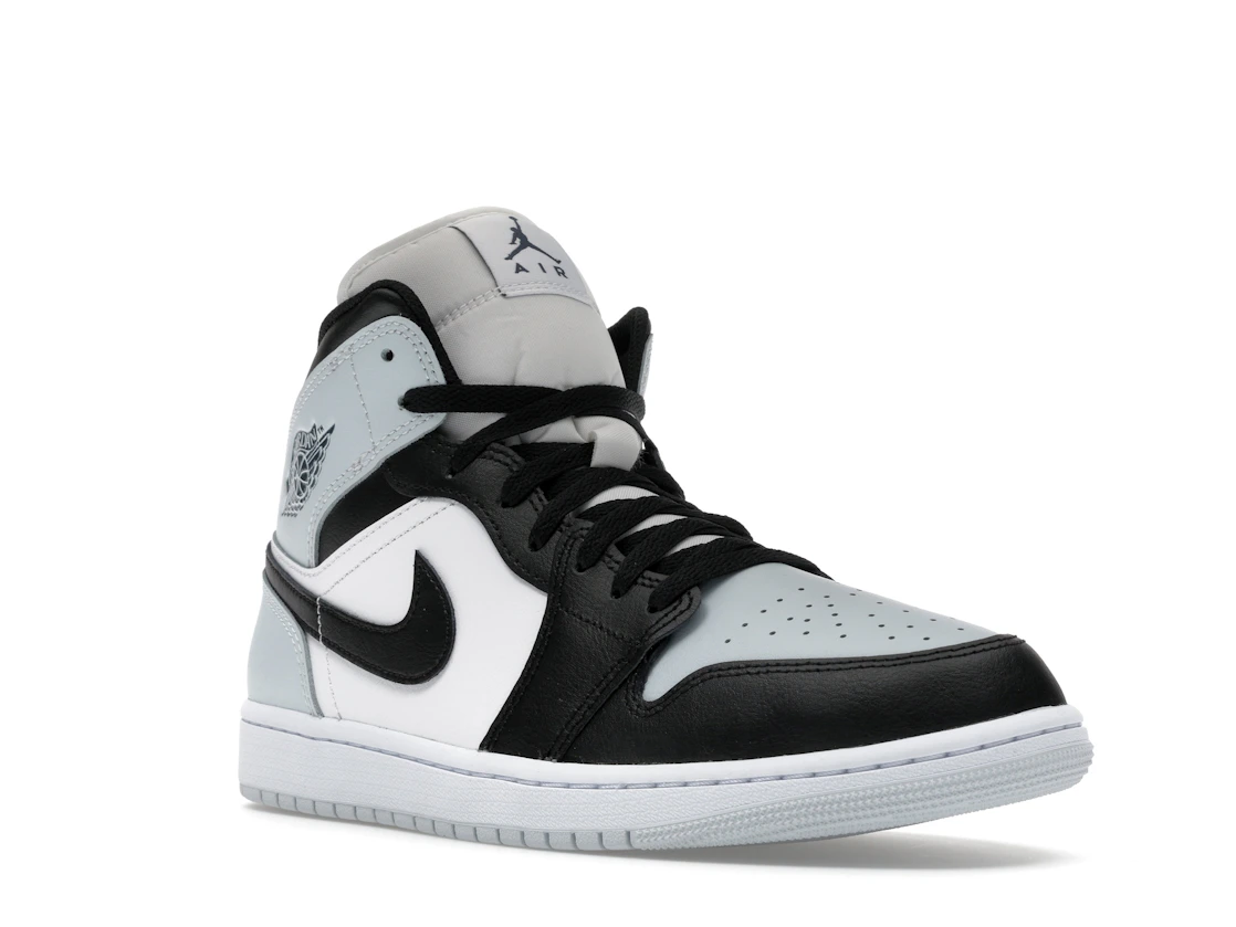 Vue 6 de Jordan 1 Mid Black Aura Squadron Blue