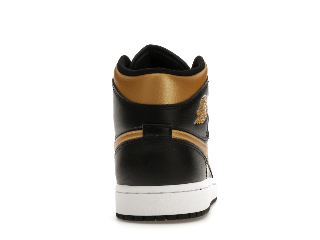 Vue 28 de Jordan 1 Mid Black Metallic Gold