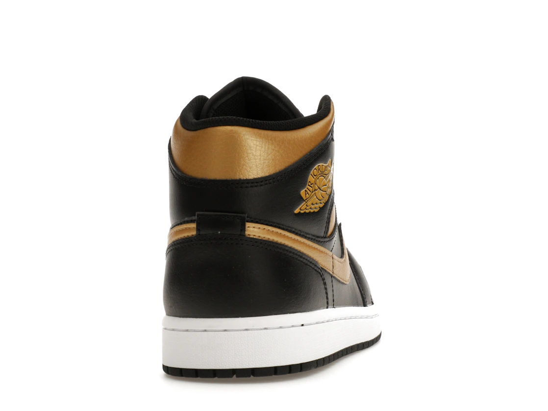 Vue 29 de Jordan 1 Mid Black Metallic Gold