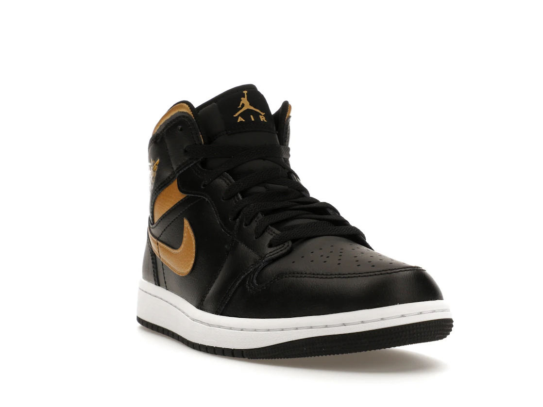 Vue 7 de Jordan 1 Mid Black Metallic Gold