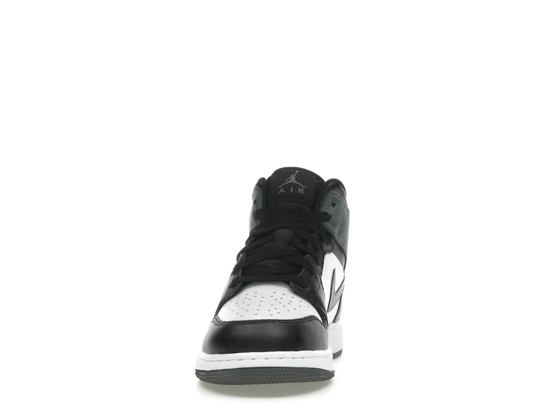 Vue 11 de Jordan 1 Mid Black White Iron Grey (GS)