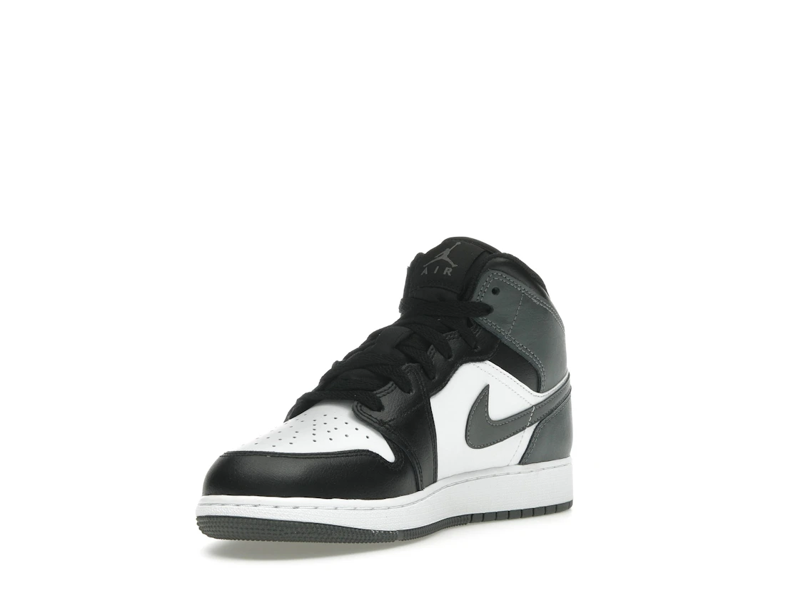 Vue 14 de Jordan 1 Mid Black White Iron Grey (GS)