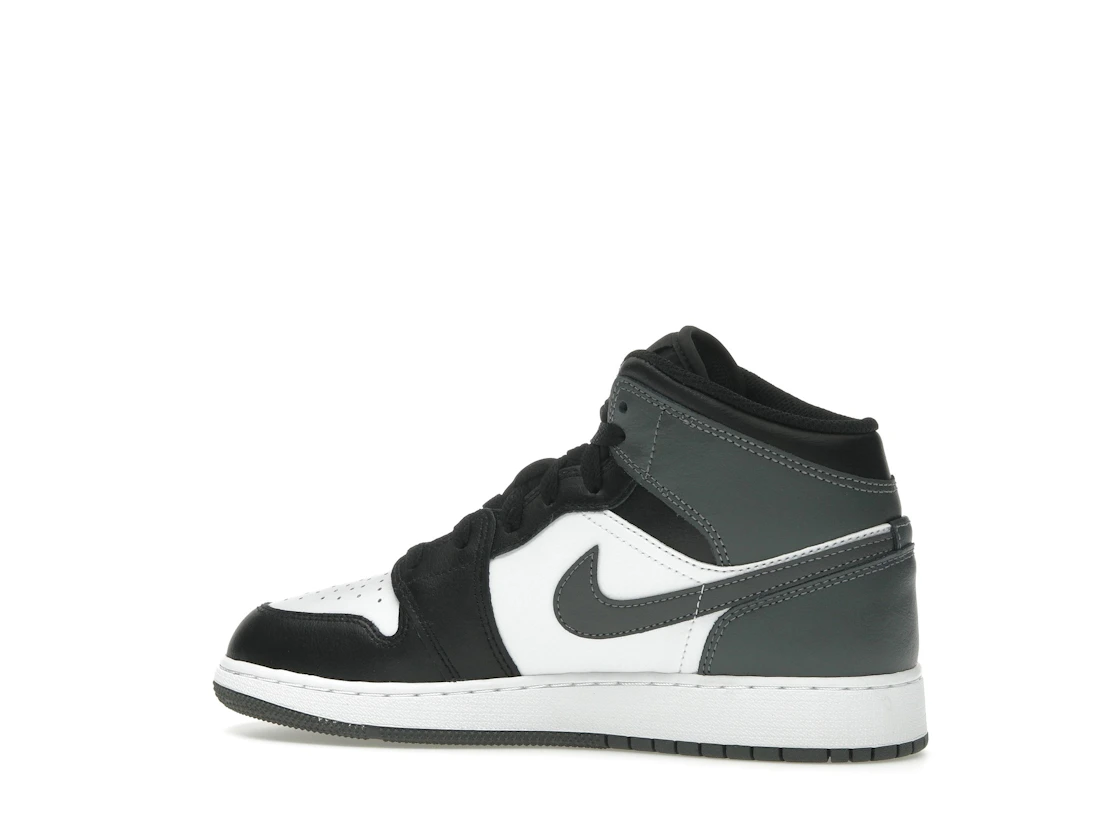 Vue 21 de Jordan 1 Mid Black White Iron Grey (GS)