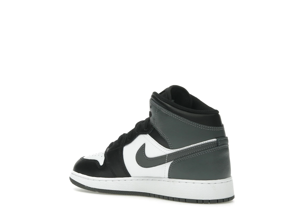 Vue 23 de Jordan 1 Mid Black White Iron Grey (GS)