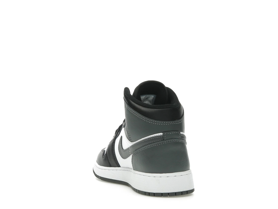 Vue 26 de Jordan 1 Mid Black White Iron Grey (GS)