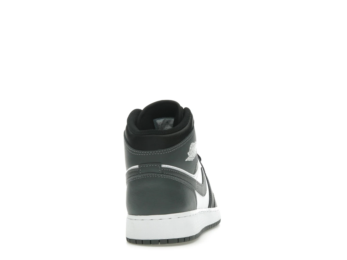 Vue 29 de Jordan 1 Mid Black White Iron Grey (GS)
