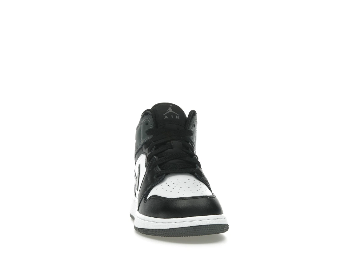 Vue 9 de Jordan 1 Mid Black White Iron Grey (GS)