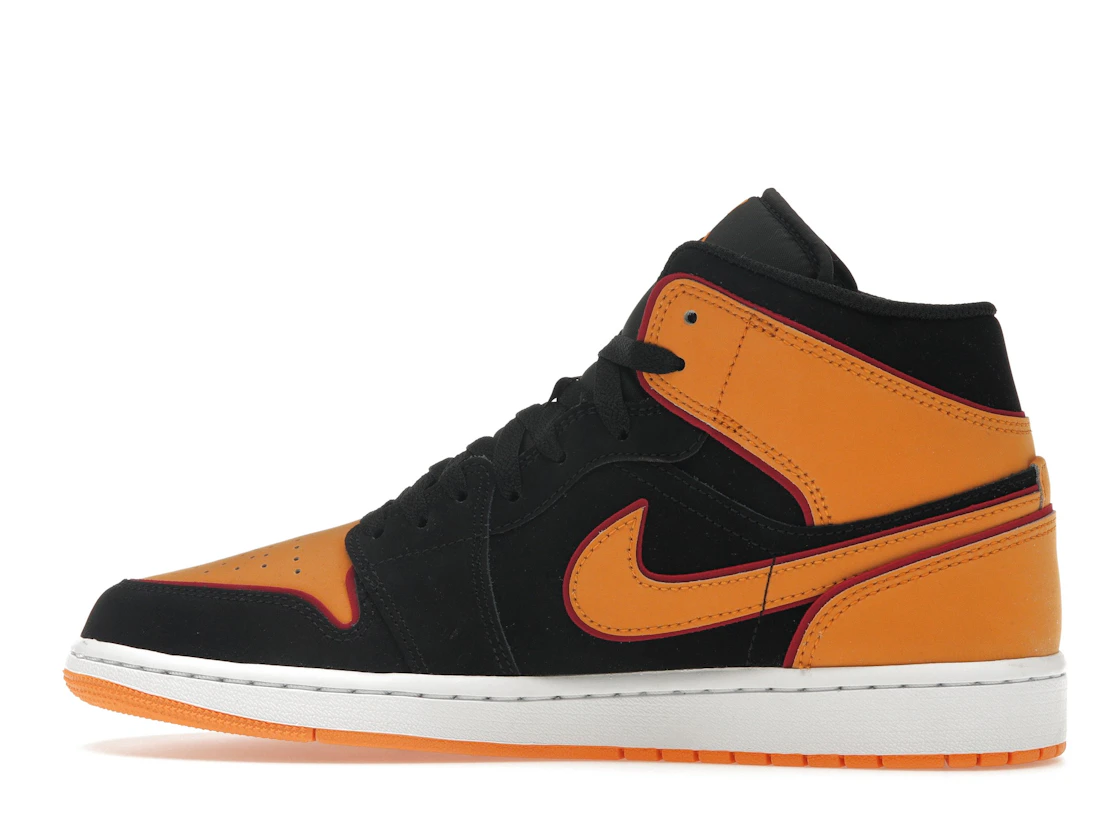 Vue 20 de Jordan 1 Mid Fat Tongue Black Orange