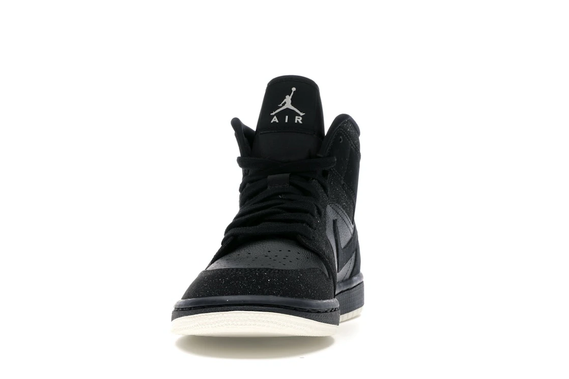Vue 11 de Jordan 1 Mid Glitter Black 