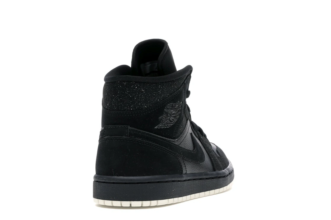 Vue 30 de Jordan 1 Mid Glitter Black 