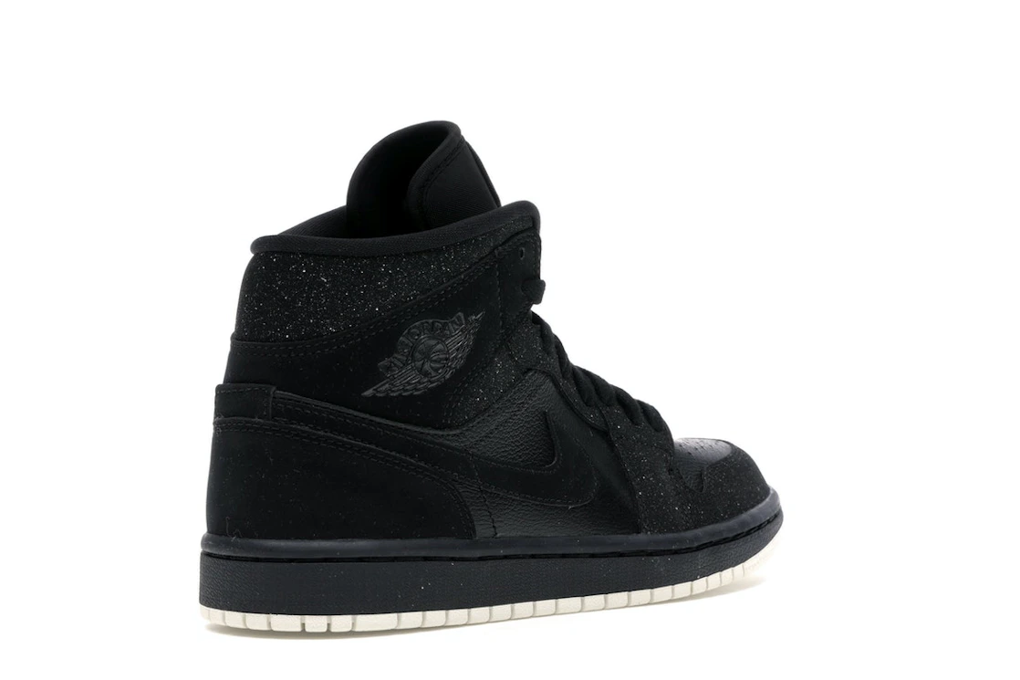 Vue 32 de Jordan 1 Mid Glitter Black 