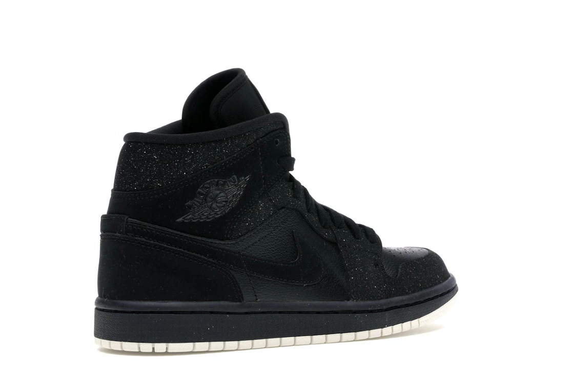 Vue 33 de Jordan 1 Mid Glitter Black 