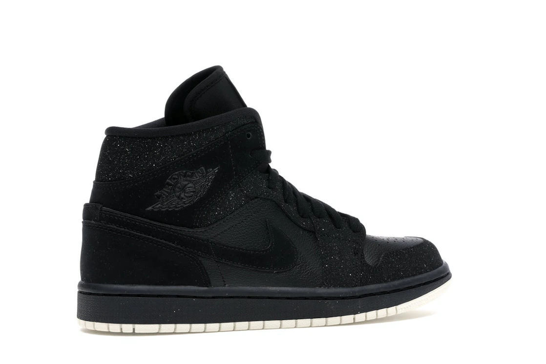 Vue 34 de Jordan 1 Mid Glitter Black 