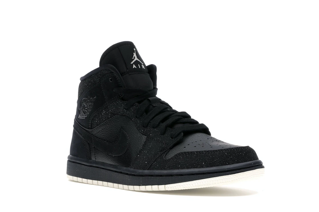 Vue 5 de Jordan 1 Mid Glitter Black 