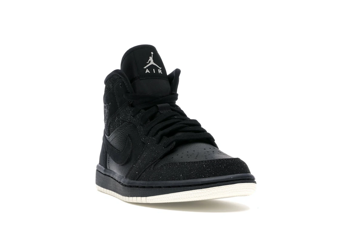 Vue 7 de Jordan 1 Mid Glitter Black 