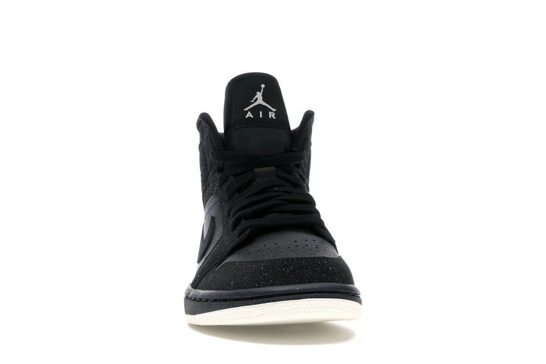 Vue 9 de Jordan 1 Mid Glitter Black 