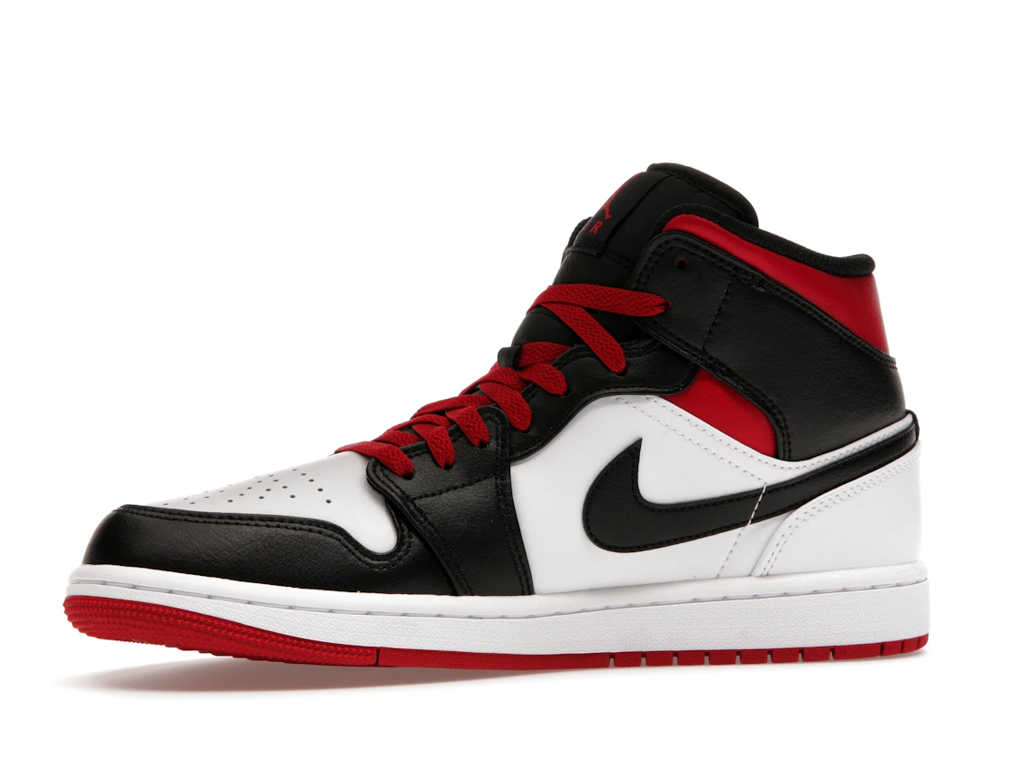 Vue 17 de Jordan 1 Mid Gym Red Black Toe