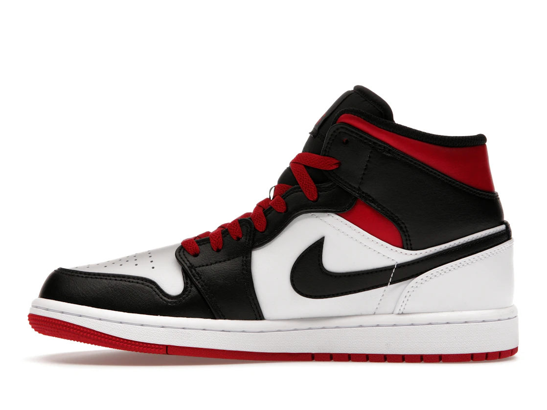 Vue 19 de Jordan 1 Mid Gym Red Black Toe