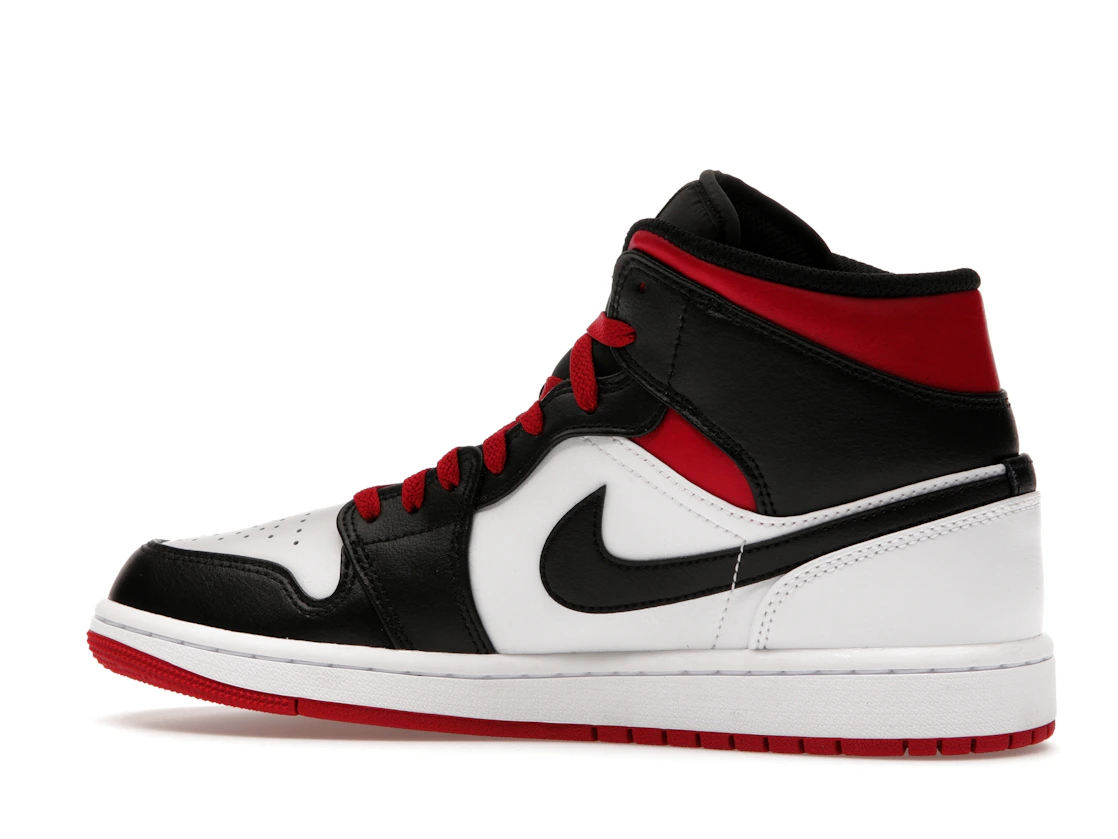 Vue 21 de Jordan 1 Mid Gym Red Black Toe