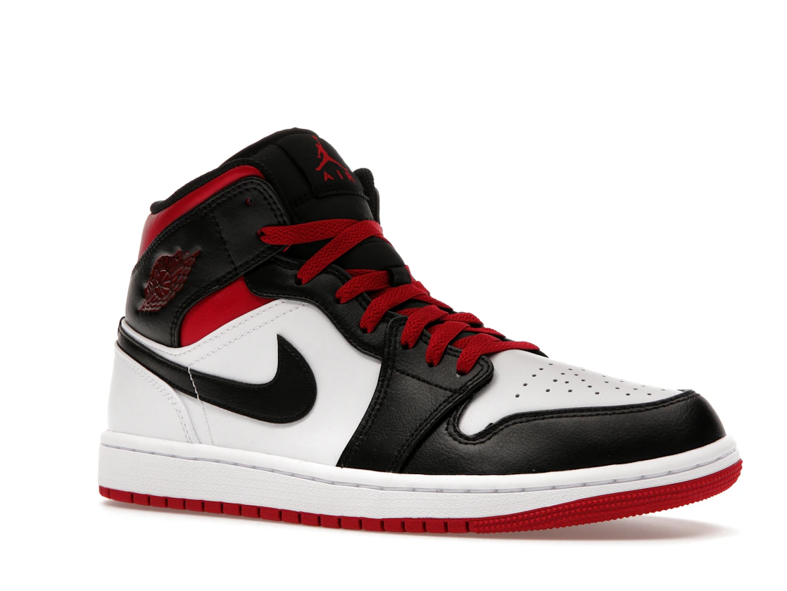 Vue 4 de Jordan 1 Mid Gym Red Black Toe