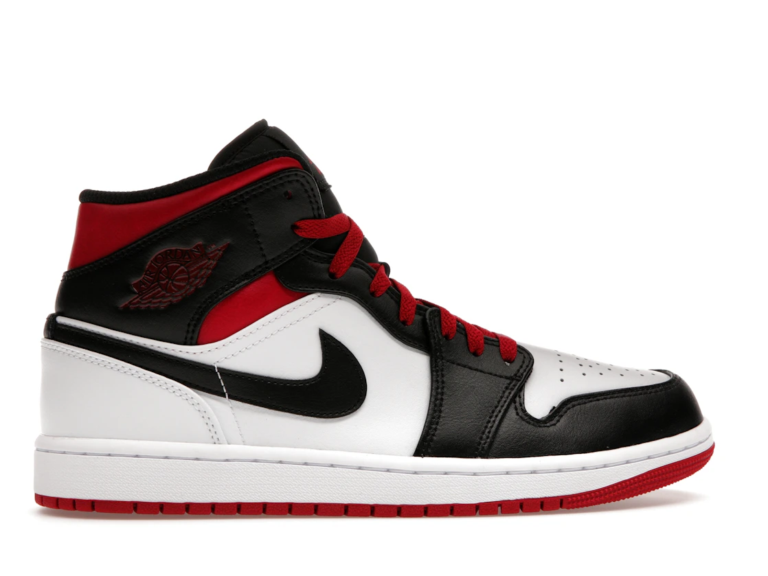 Vue 36 de Jordan 1 Mid Gym Red Black Toe