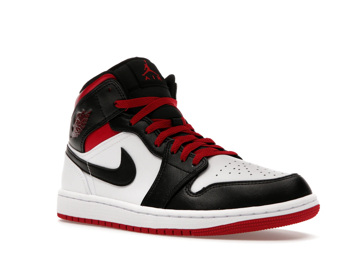 Vue 5 de Jordan 1 Mid Gym Red Black Toe