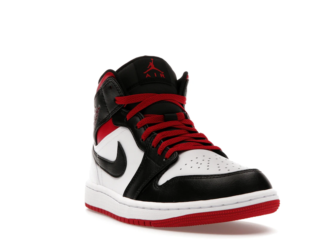 Vue 7 de Jordan 1 Mid Gym Red Black Toe