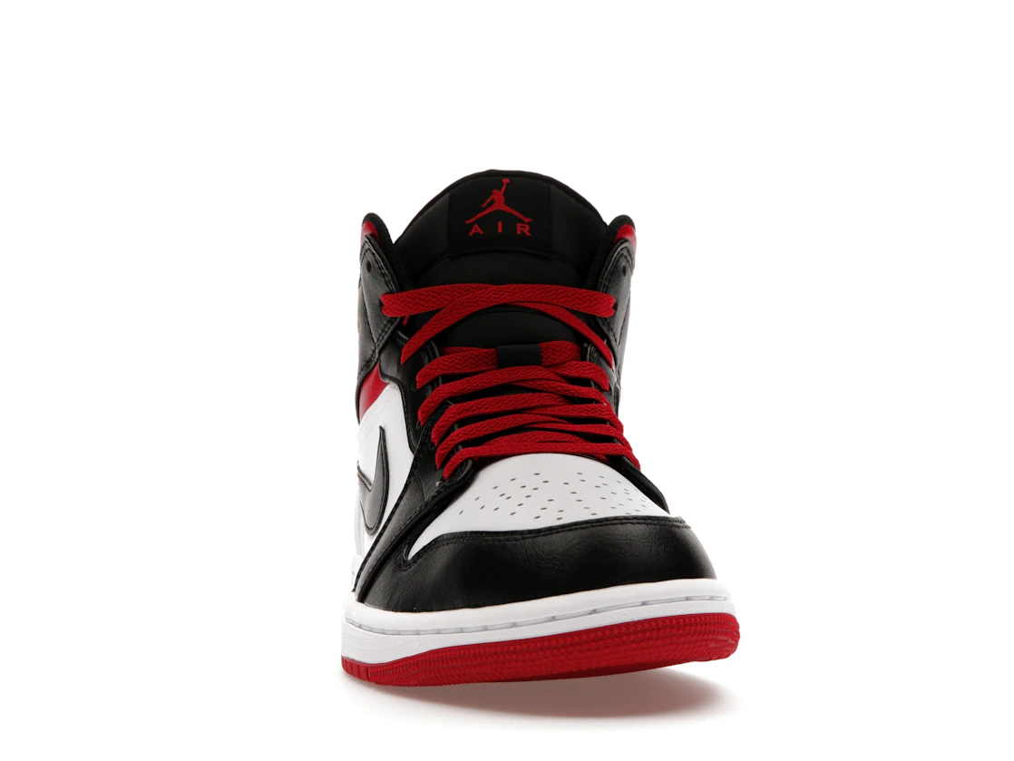 Vue 9 de Jordan 1 Mid Gym Red Black Toe