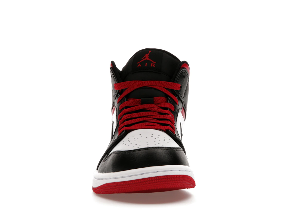 Vue 10 de Jordan 1 Mid Gym Red Black Toe