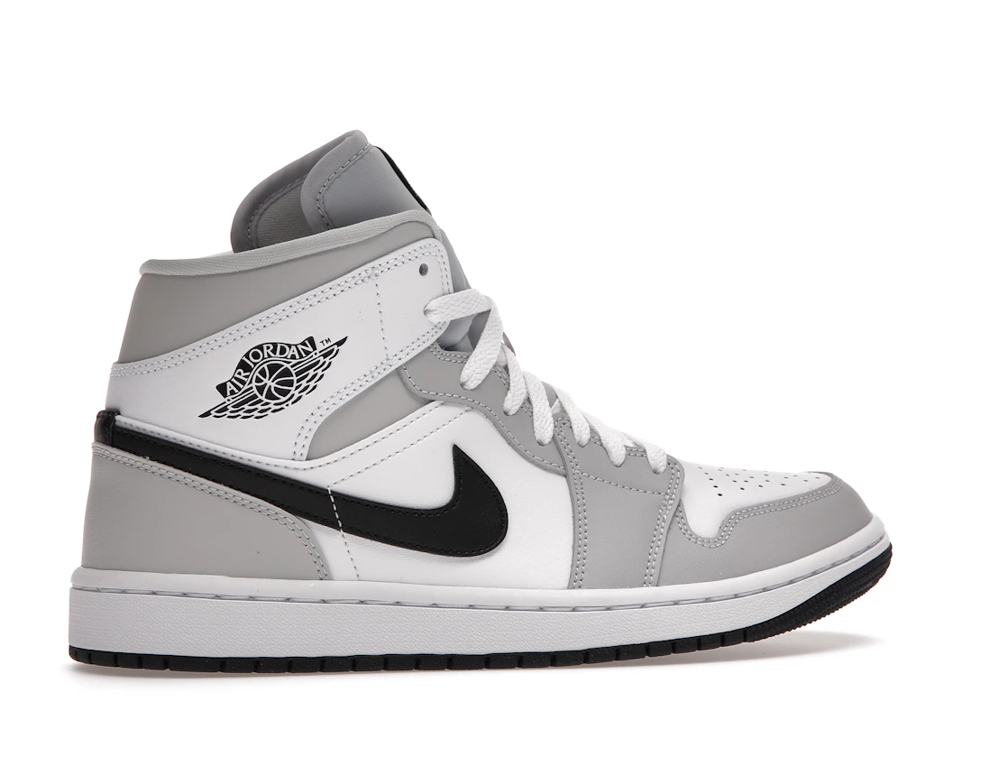 Vue 35 de Jordan 1 Mid Light Smoke Grey 