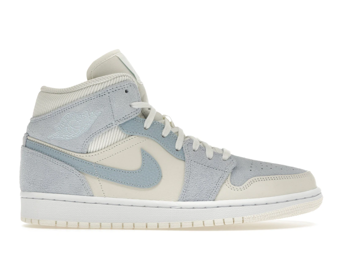 Vue 1 de Jordan 1 Mid Mixed Textures Blue
