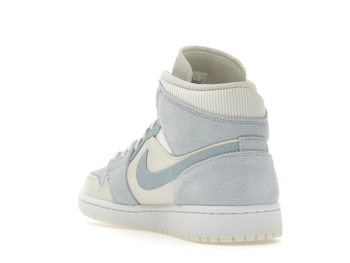 Vue 25 de Jordan 1 Mid Mixed Textures Blue