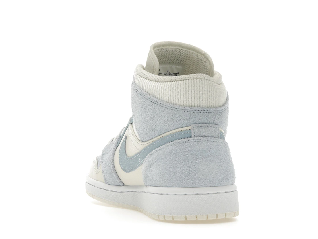 Vue 26 de Jordan 1 Mid Mixed Textures Blue