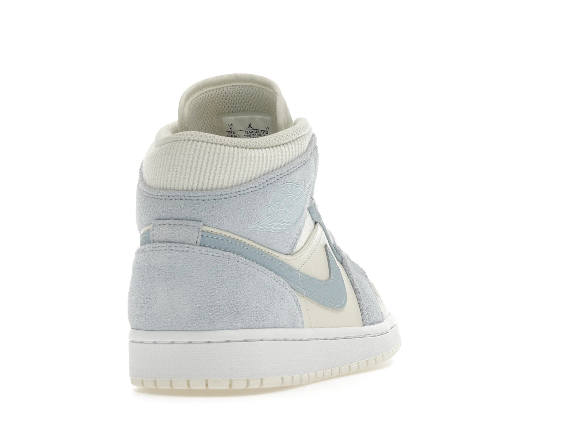Vue 30 de Jordan 1 Mid Mixed Textures Blue