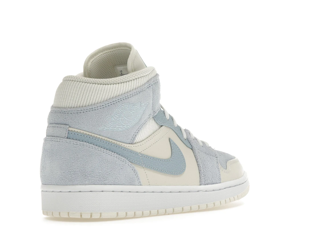 Vue 32 de Jordan 1 Mid Mixed Textures Blue