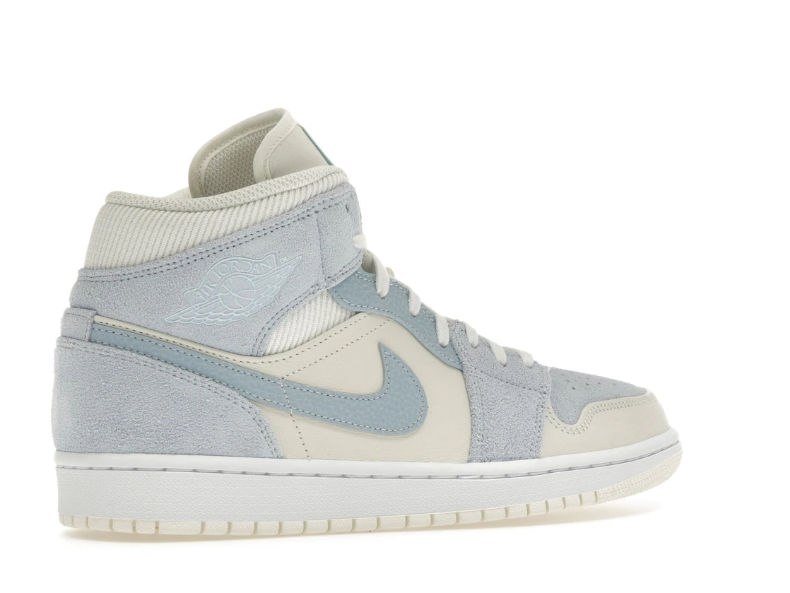 Vue 34 de Jordan 1 Mid Mixed Textures Blue