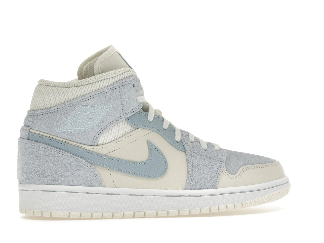 Vue 35 de Jordan 1 Mid Mixed Textures Blue