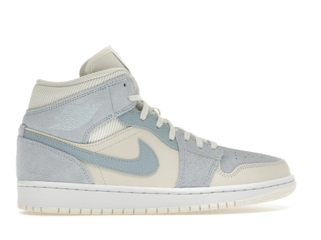 Vue 36 de Jordan 1 Mid Mixed Textures Blue