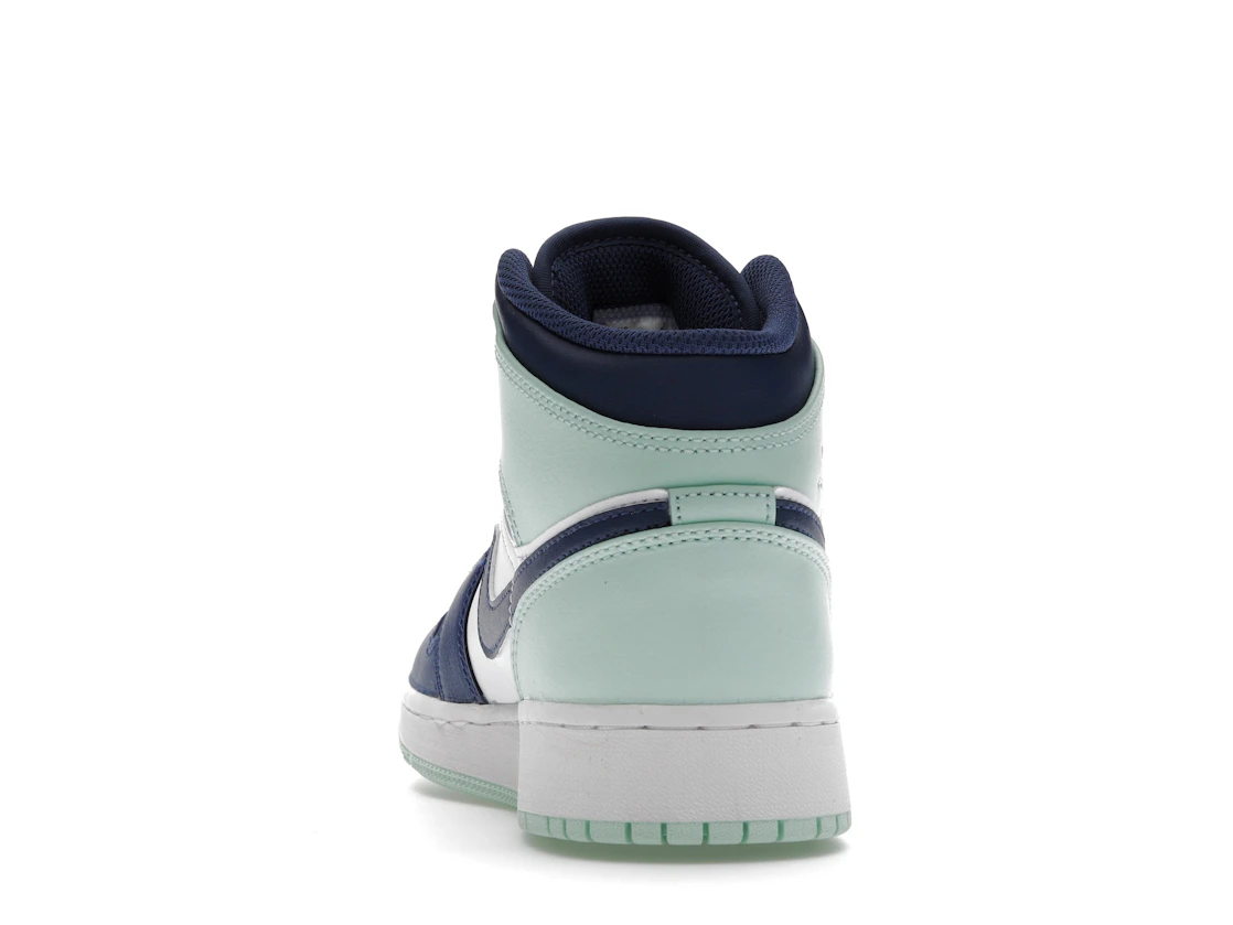 Vue 27 de Jordan 1 Mid Mystic Navy Mint Foam (GS)