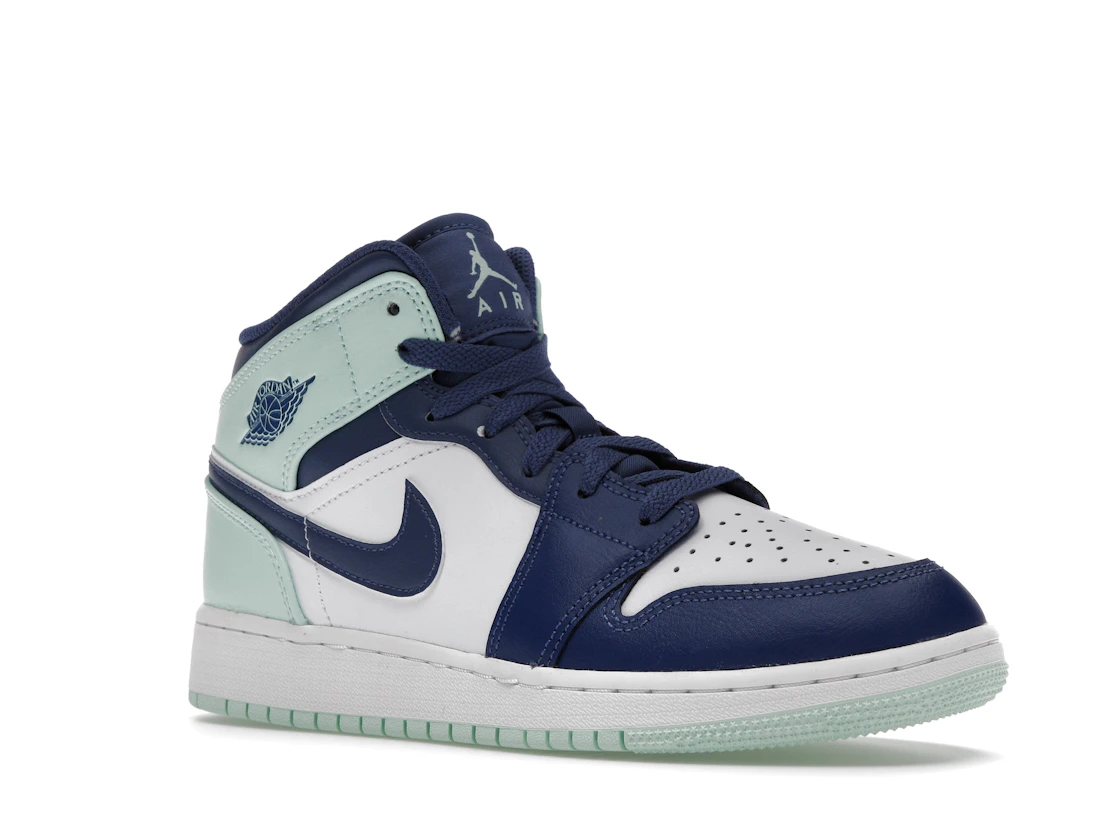 Vue 5 de Jordan 1 Mid Mystic Navy Mint Foam (GS)