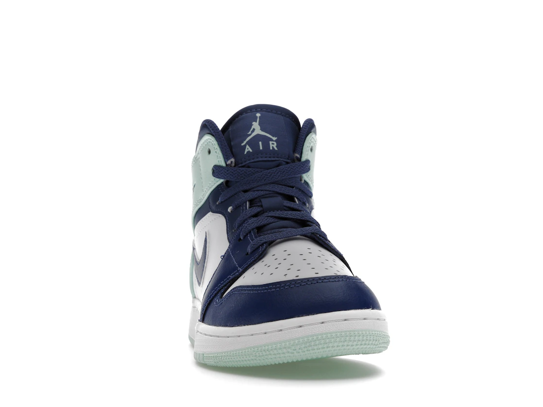 Vue 9 de Jordan 1 Mid Mystic Navy Mint Foam (GS)