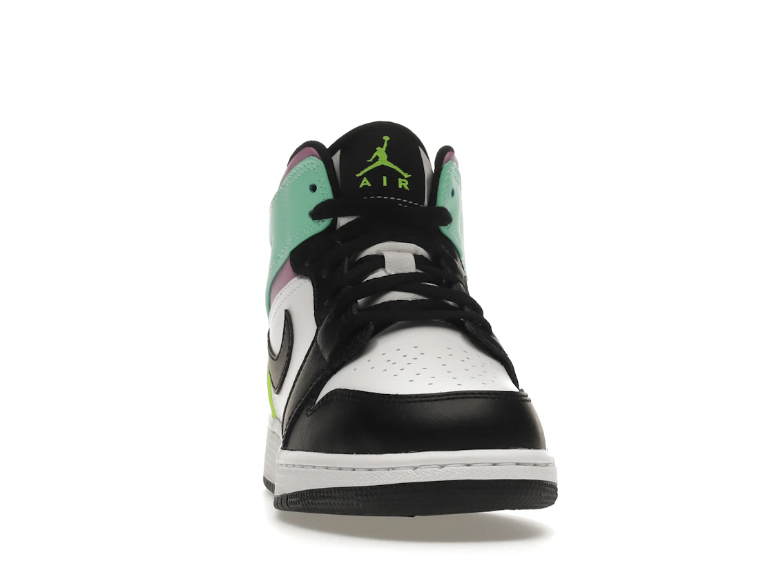 Vue 9 de Jordan 1 Mid Pastel Black Toe (GS)