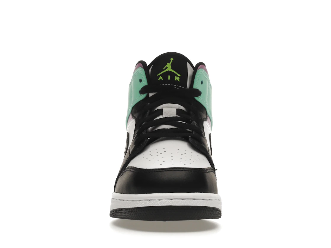 Vue 10 de Jordan 1 Mid Pastel Black Toe (GS)