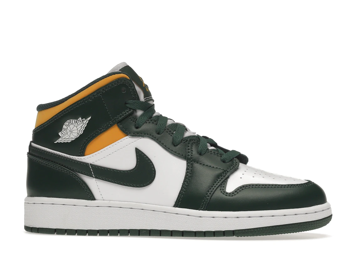Vue 2 de Jordan 1 Mid Sonics (2021) (GS)